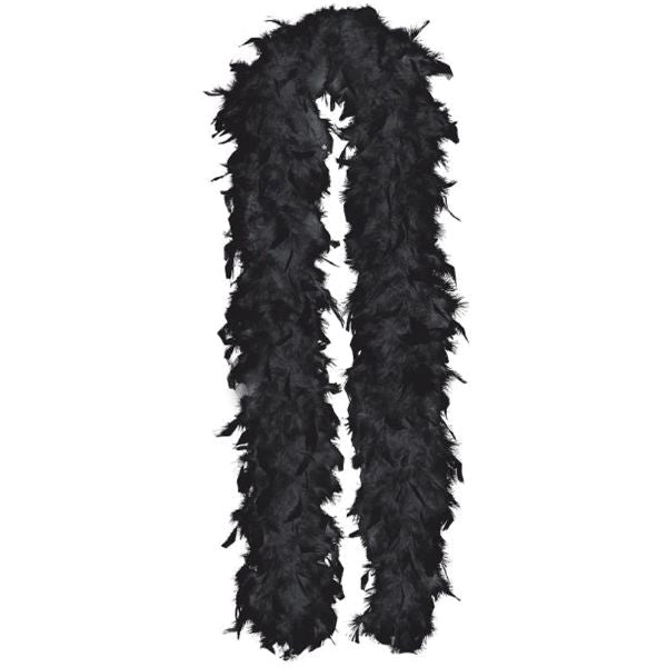 Black 60g Feather Boa - 150cm