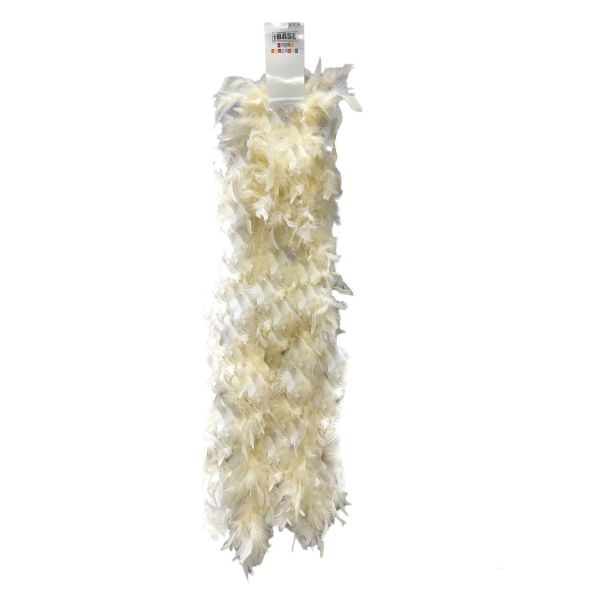 Beige 60g Feather Boa - 150cm