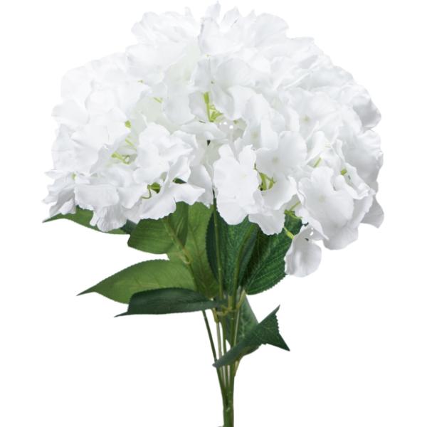 White Hydrangea Bouquet - 45cm