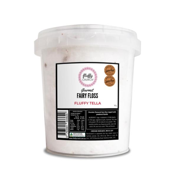 Fluffy Crunch Gourmet Fluffy Tella Fairy Floss Tub - 60g