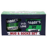 Load image into Gallery viewer, Daddys Hero Mug &amp; Sock Set
