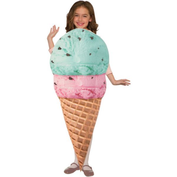 Kids Double Scoop Ice Cream Costume