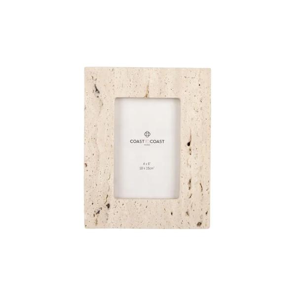 Beige Travertine Frame - 10cm x 15cm