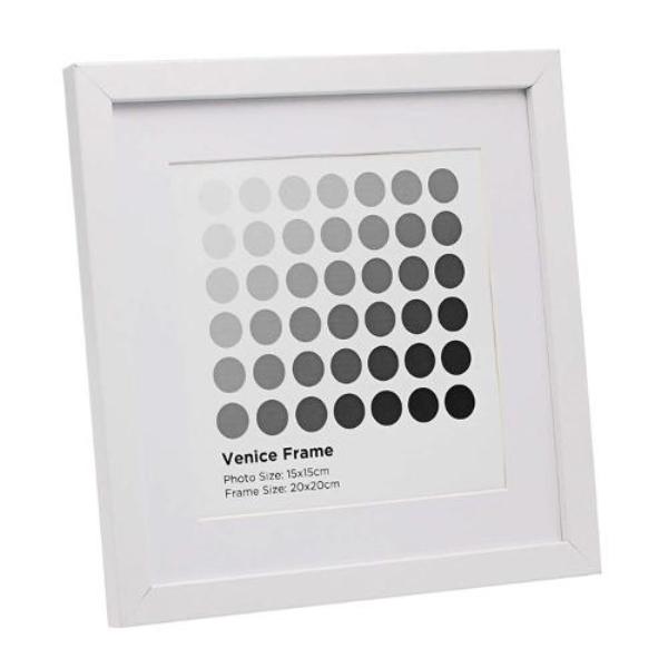 White Venice Frame - 20x20cm