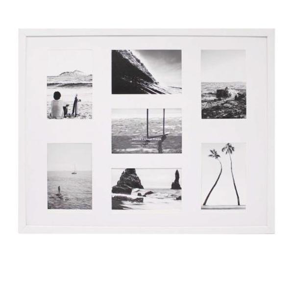 White Venice Collage Frame - 7 Openings