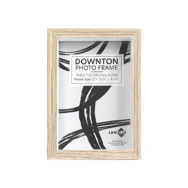 Natural White Downton Matt Frame - 10cm x 15cm