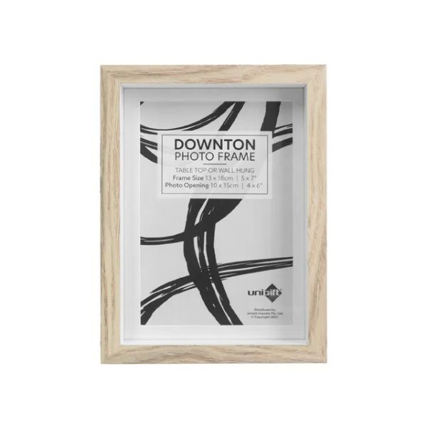 Natural White Downton Matt Frame - 13cm x 18cm