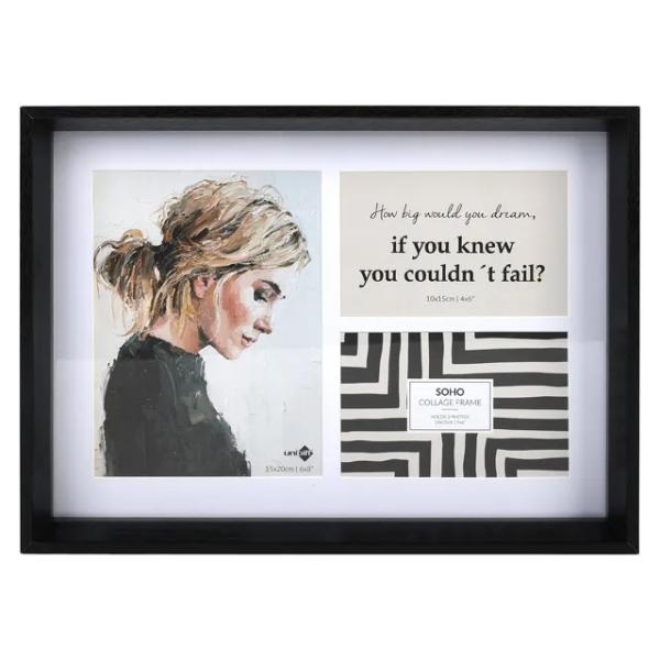 Black Soho Collage Frame