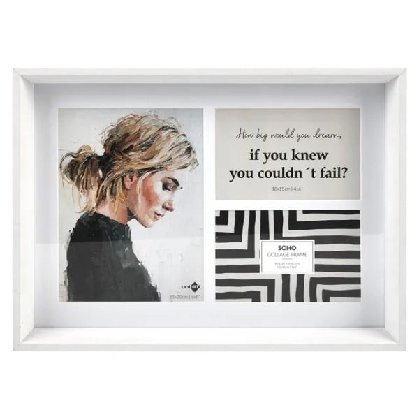 White Soho Collage Frame