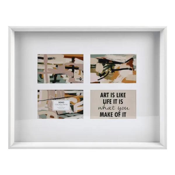 White Soho Collage Frame