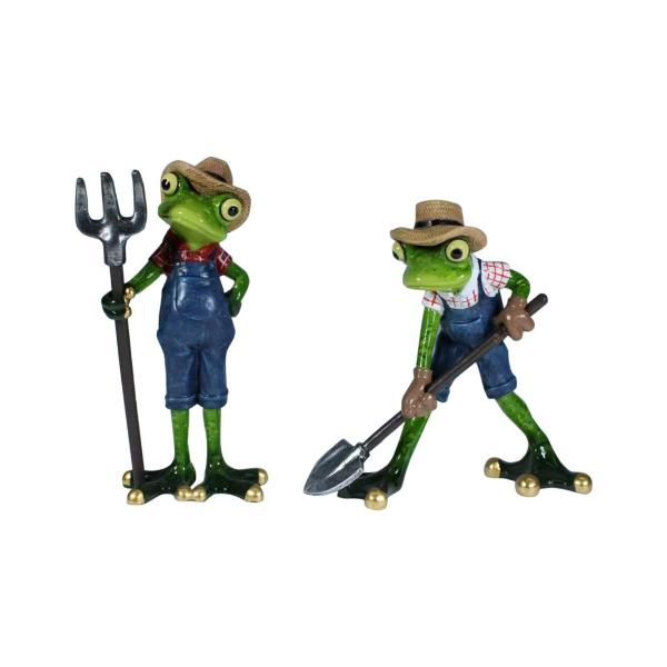 Assorted Gardening Frog - 17cm