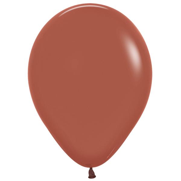 18 Pack Round Matte Terracotta Balloon - 30cm