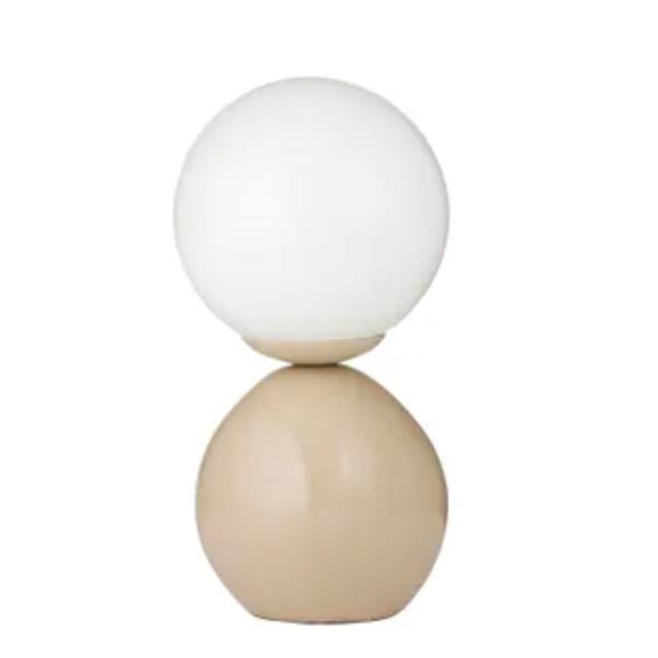 Taupe Terra Metal Lamp - 31cm