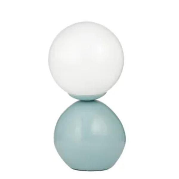 Pale Blue Terra Metal Lamp - 31cm