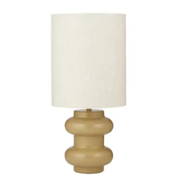 Taupe & Ivory Alba Metal Lamp - 51cm