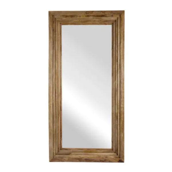 Natural Wood Rectangular Mirror - 90cm x 180cm