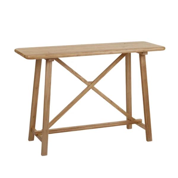 Eden Elm Natural Wood Console 120cm x 40cm x 80cm