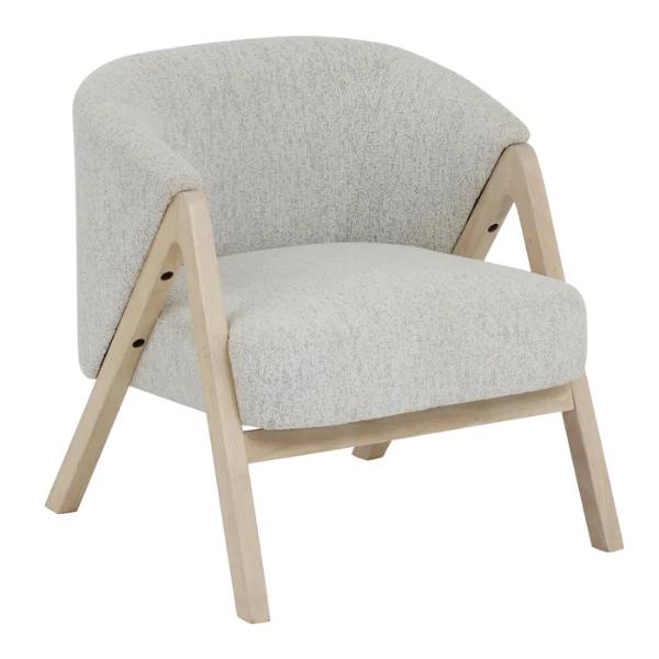 Natural Solana Wood Armchair - 68cm x 66cm x 72cm