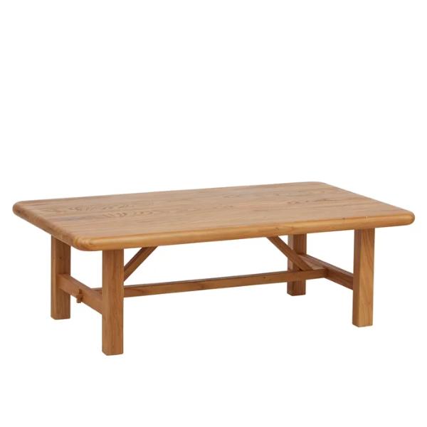 Eden Elm Wood Coffee Table - 106cm x 60cm x 35cm