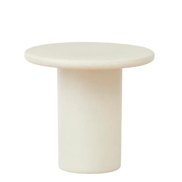Ivory Palmer Ceramic Table - 40.5cm x 35.5cm