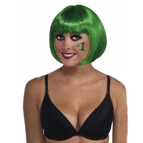 Colored Bob Wig-Green