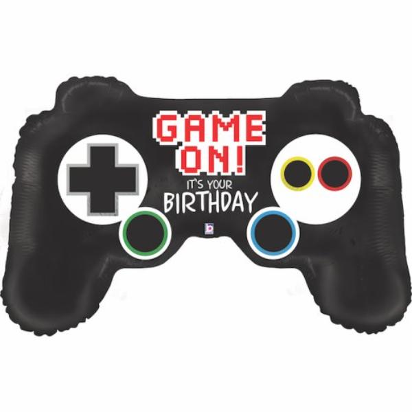 Game On Birthday Controller Shaped Balloon - 36in