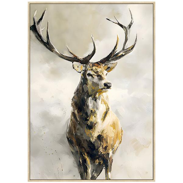 Stag Night Painting - 73x103cm