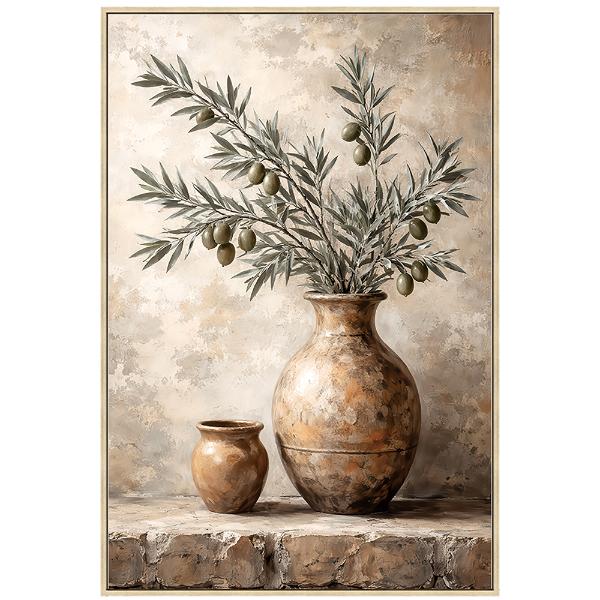 Olive Pot Painting - 63x93cm