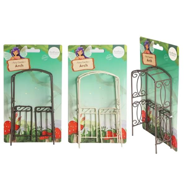 Fairy Garden Metal Arch Gate - 7.5cm x 3.5cm x 15cm