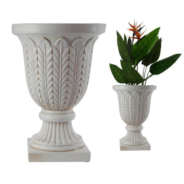 White Garden Urn - 60cm