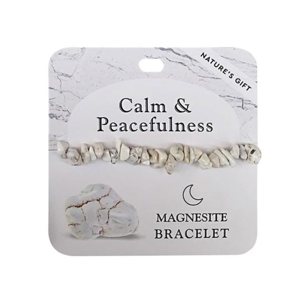 Magnesite Gemstone Wellness Bracelet