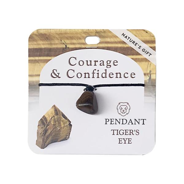 Tiger Eye Gemstone Wellness Pendant