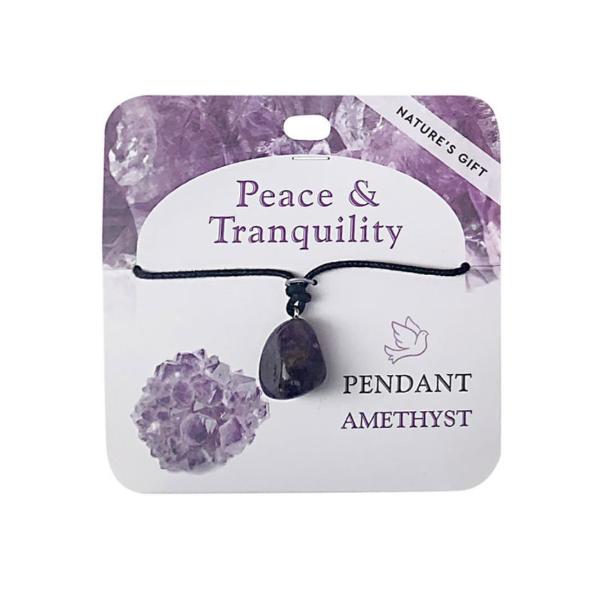 Amethyst Gemstone Wellness Pendant