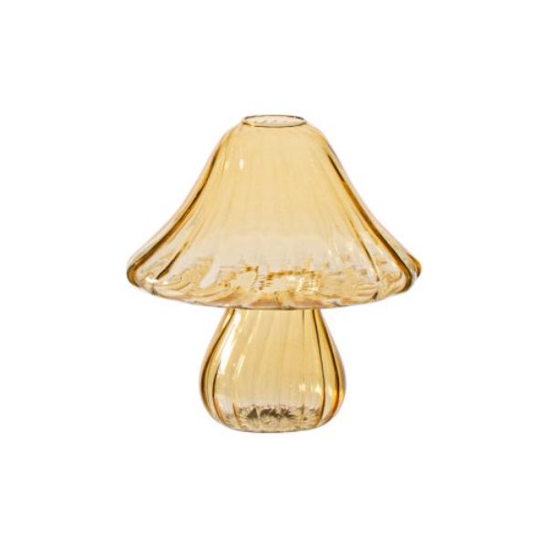 Yellow Mushroom Glass Borax - 15.5cm x 15.5cm
