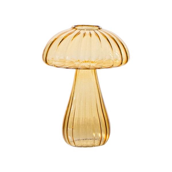 Yellow Mushroom Glass Borax - 12.3cm x 9cm