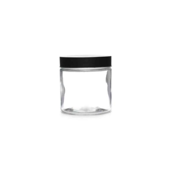 Black Lid Glass Jar - 750ml