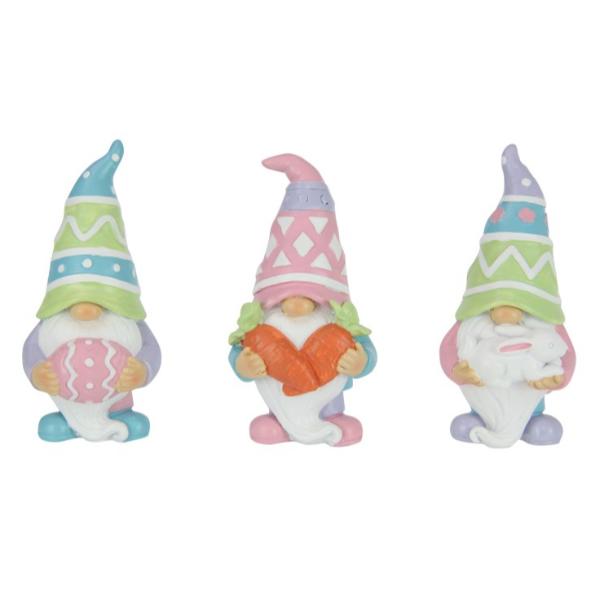 Easter Gnome Holding Goodies - 10cm