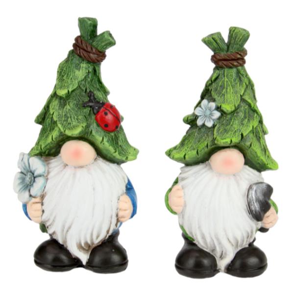 Tree Gnome With Flowers - 17cm