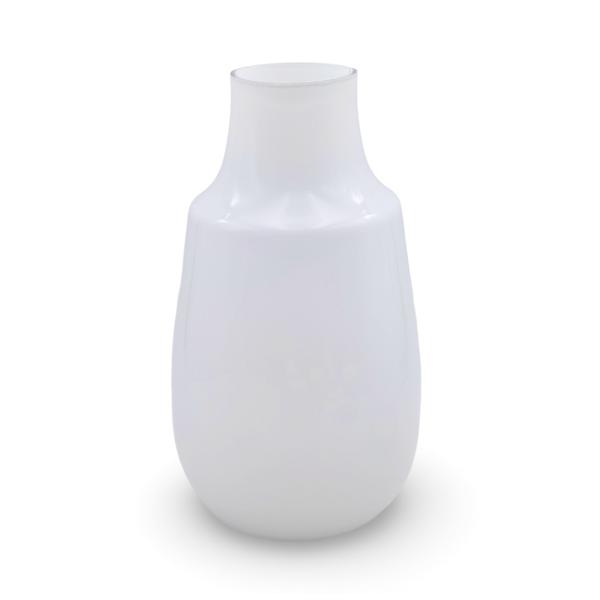 White Glass Belly Sara - 8.5cm x 6cm x 32.5cm