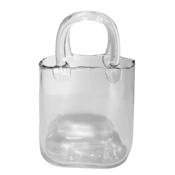 Small Glass Handbag Vase