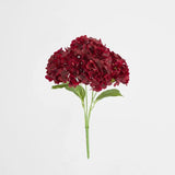 Load image into Gallery viewer, Burgundy Real Touch Hydrangea - 5 Head
