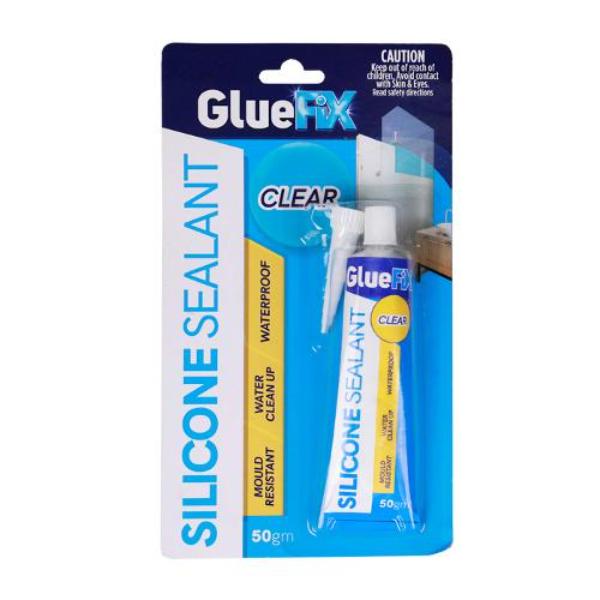 GlueFix Clear Silicone Sealant - 50gm