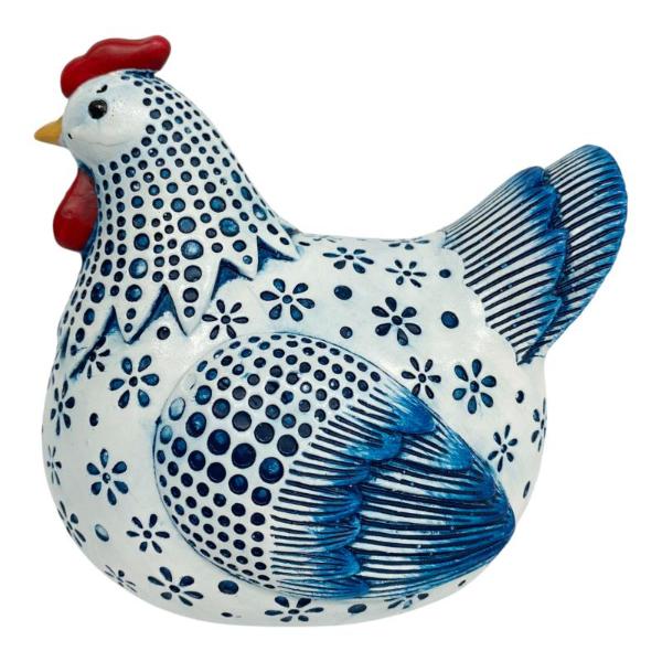 Blue Country Kitchen Hen - 13cm