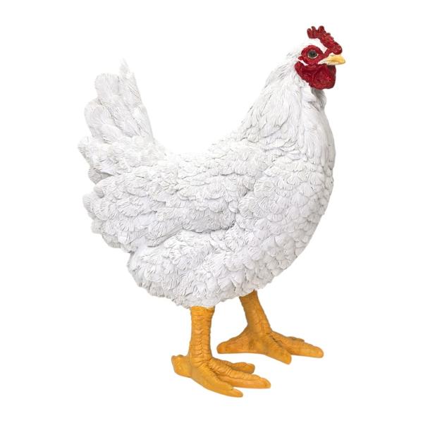 Standing White Hen - 35cm