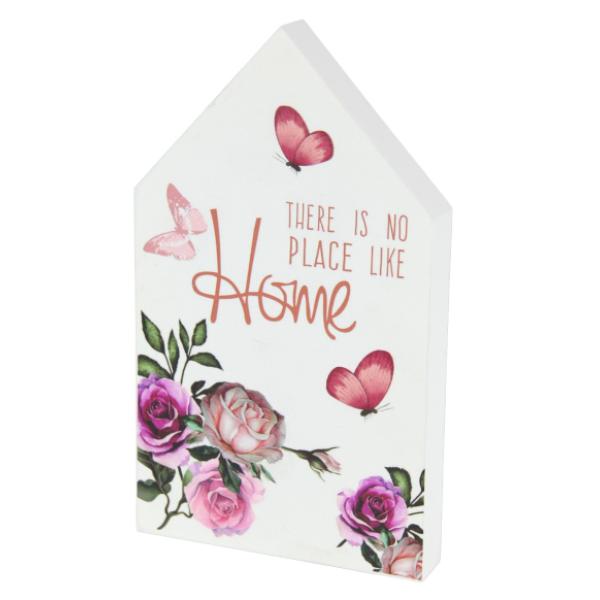 Home In House Shape Plaque - 24cm