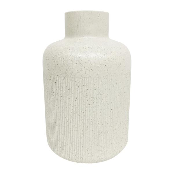 Cream Fleck Vase - 23cm