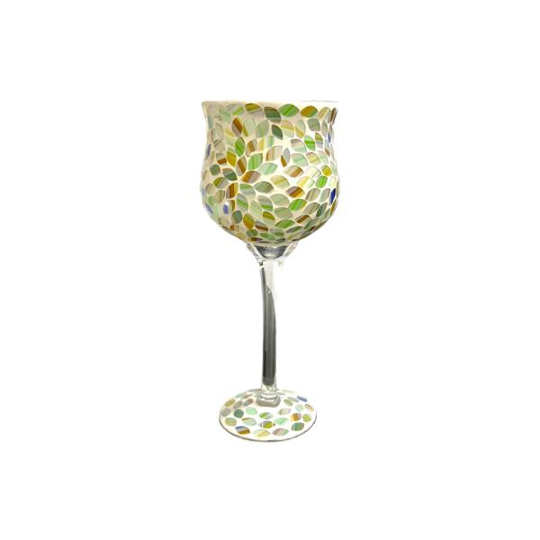 New Mosaic Wine Glass Vase