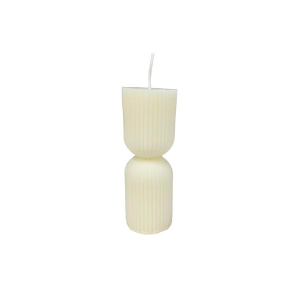 CYLINDER RIBBED CANDLE