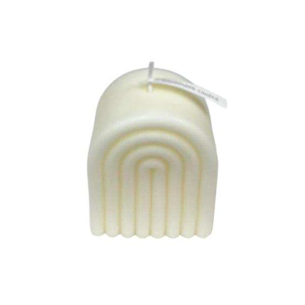 White Arched Scented Candle