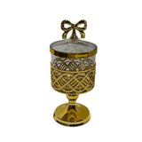Load image into Gallery viewer, Acrylic Canister With Gold Bow - 23x10cm
